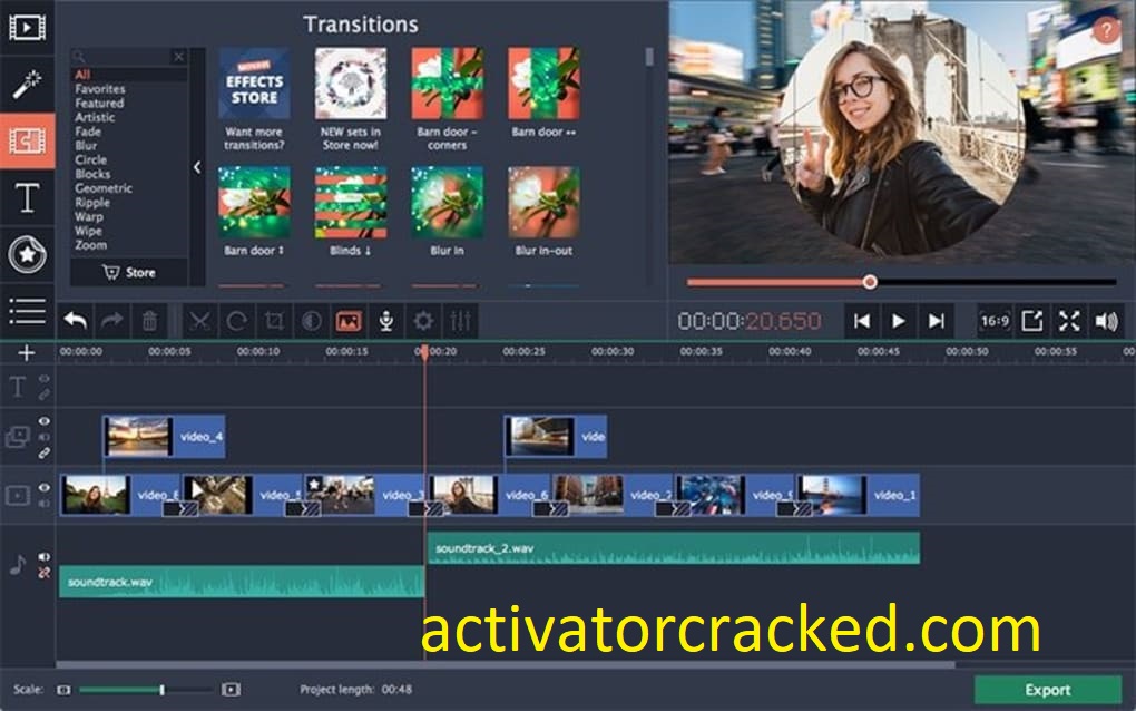 Movavi Video Editor 20.1.1 Crack & keygen code [Latest]
