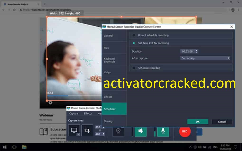 Movavi Screen Recorder 11.1.0 Crack & Activation Key [Latest] 2020