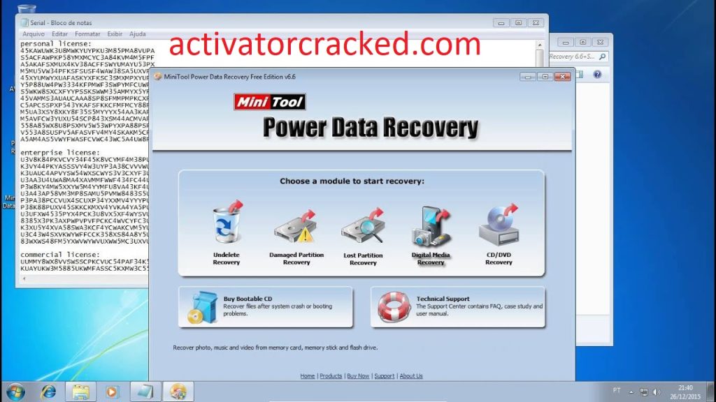 MiniTool Power Data Recovery 8.7 Crack & Activation Code [Latest]